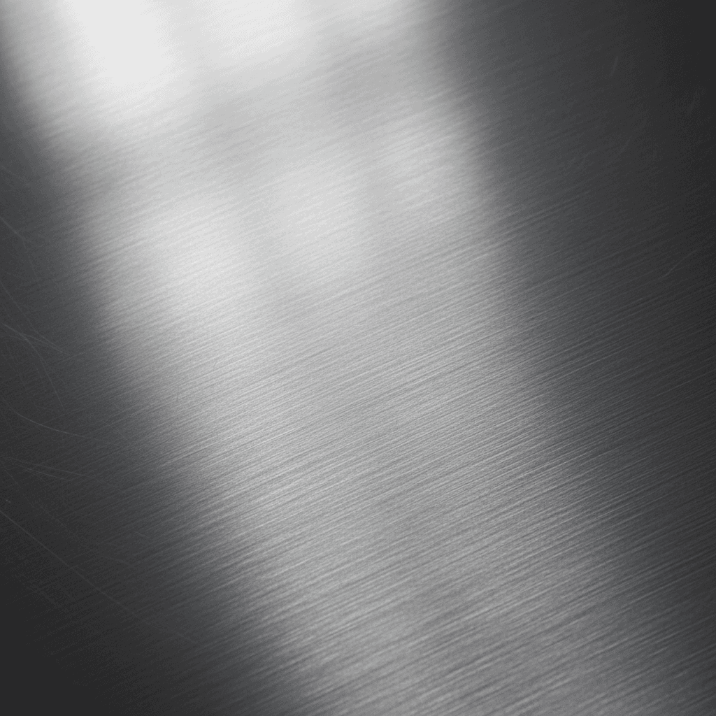 Polished stainless steel sheet detail