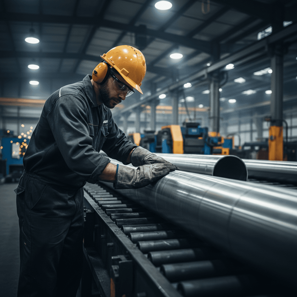 Quality inspection of stainless steel pipes